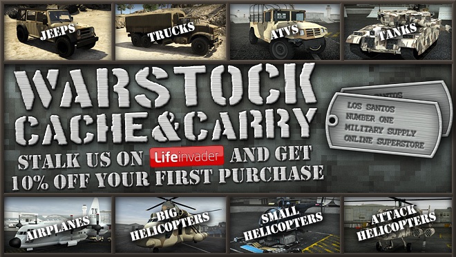 Warstock cache carry в гта 5 где находится